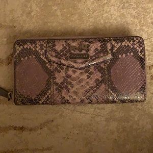 Coach snakeskin wallet